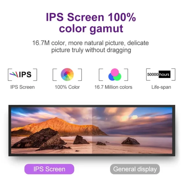 24.1" Double-sided Strip Bar LCD Screen - Image 2
