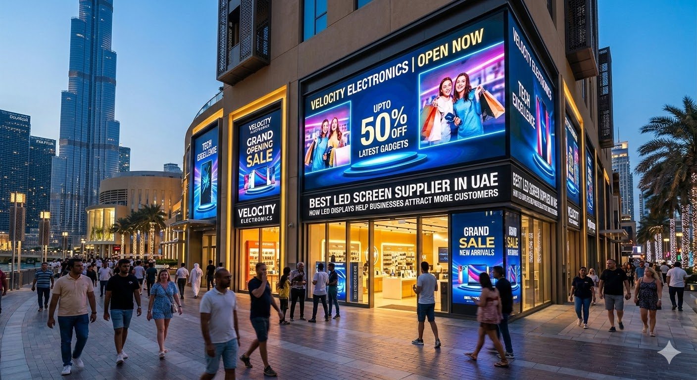 Best LED Screen Supplier in UAE – How LED Displays Help Businesses Attract More Customers