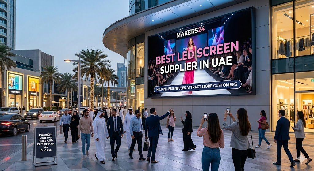 Best LED Screen Supplier in UAE – How Makers24 Helps Businesses Attract More Customers
