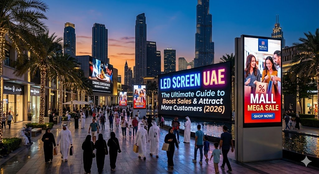 LED Screen UAE: The Ultimate Guide to Boost Sales & Attract More Customers (2026)