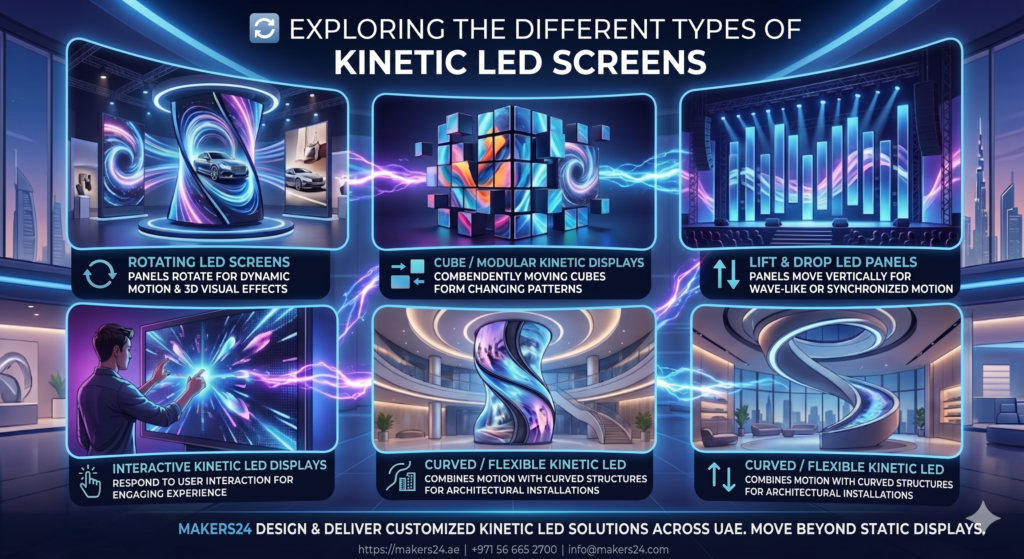 Types Of Indoor LED Screens UAE | Video Wall, Boardroom & Retail Displays