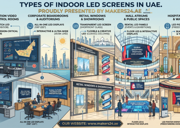 Types of Indoor LED Screens in UAE – Complete Guide for Business Use