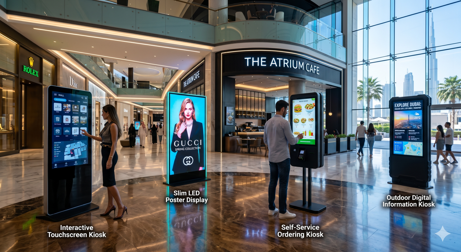 Different Types of LED Kiosks in UAE – Smart Digital Solutions for Modern Businesses