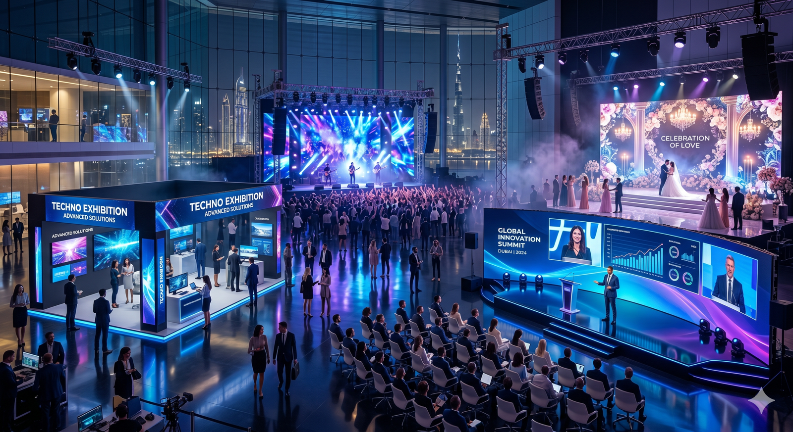 Rental LED Screens in UAE – Professional LED Display Solutions for Events & Exhibitions