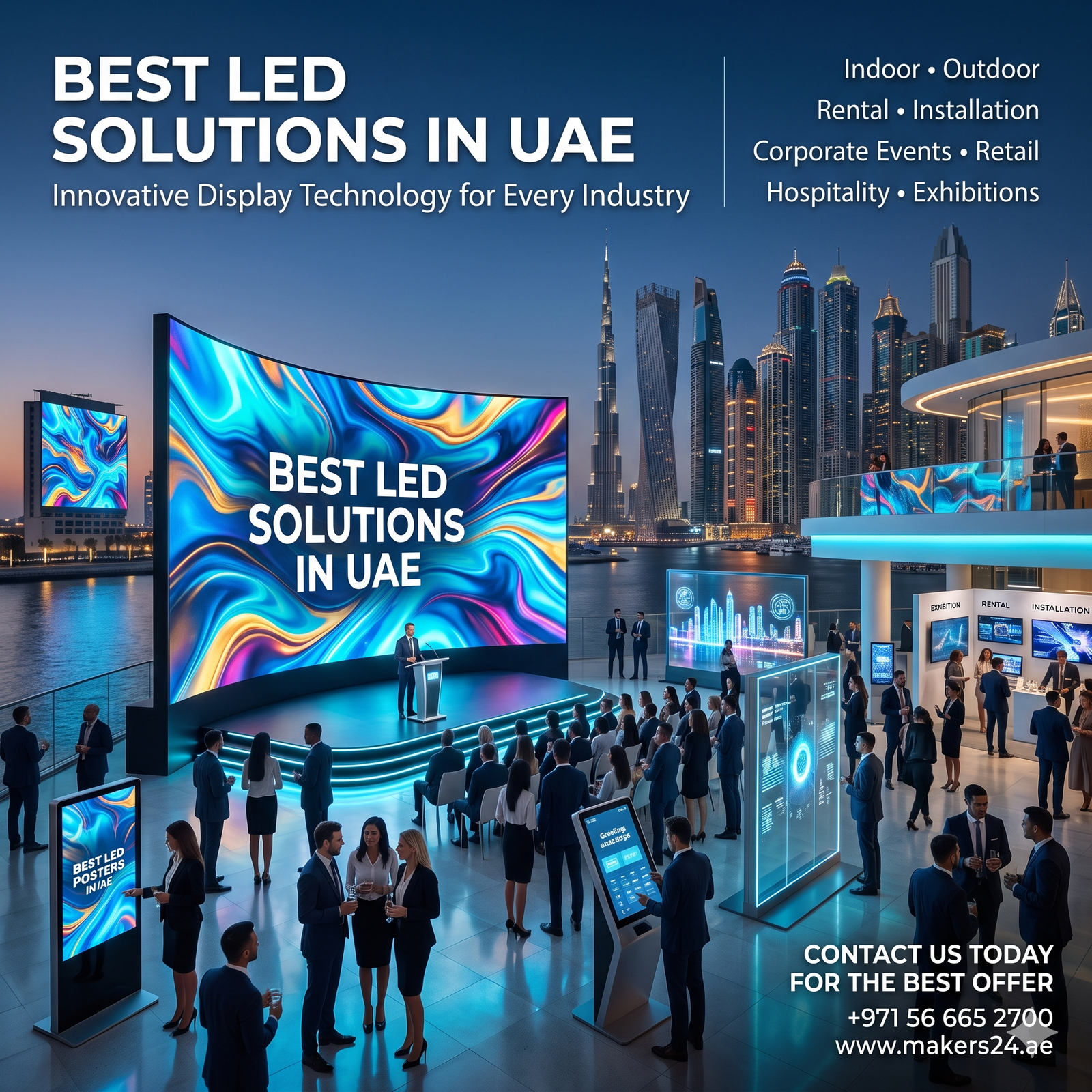 Best LED Solutions in UAE – Indoor, Outdoor, Rental & Installation