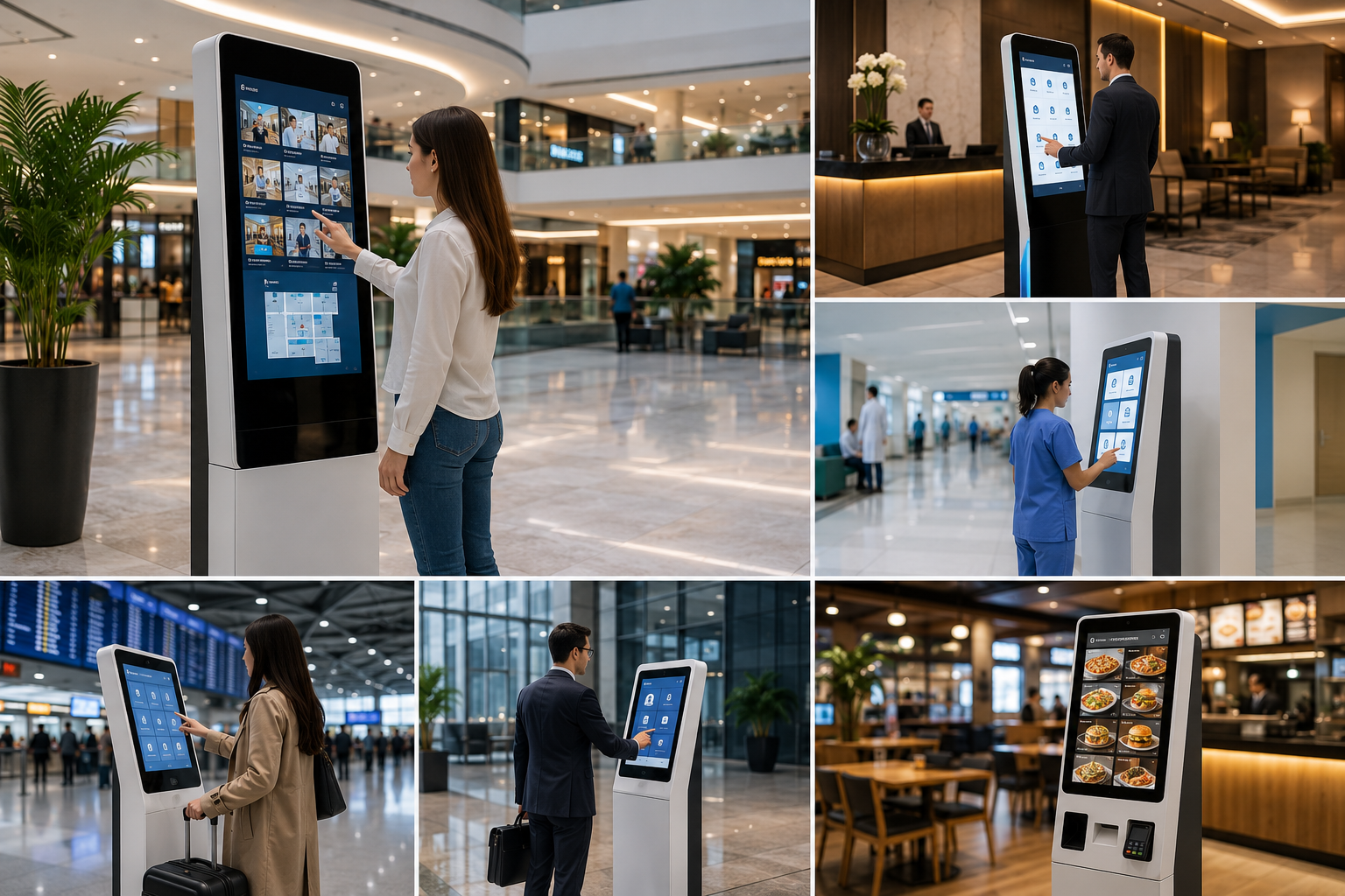Best Digital Kiosk Solutions in UAE Interactive Touchscreen Kiosks by Makers24