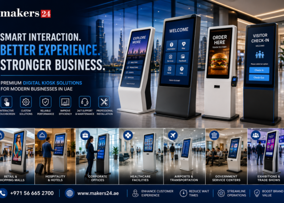Best Digital Kiosk Solutions in UAE – Smart Interactive Kiosks by Makers24