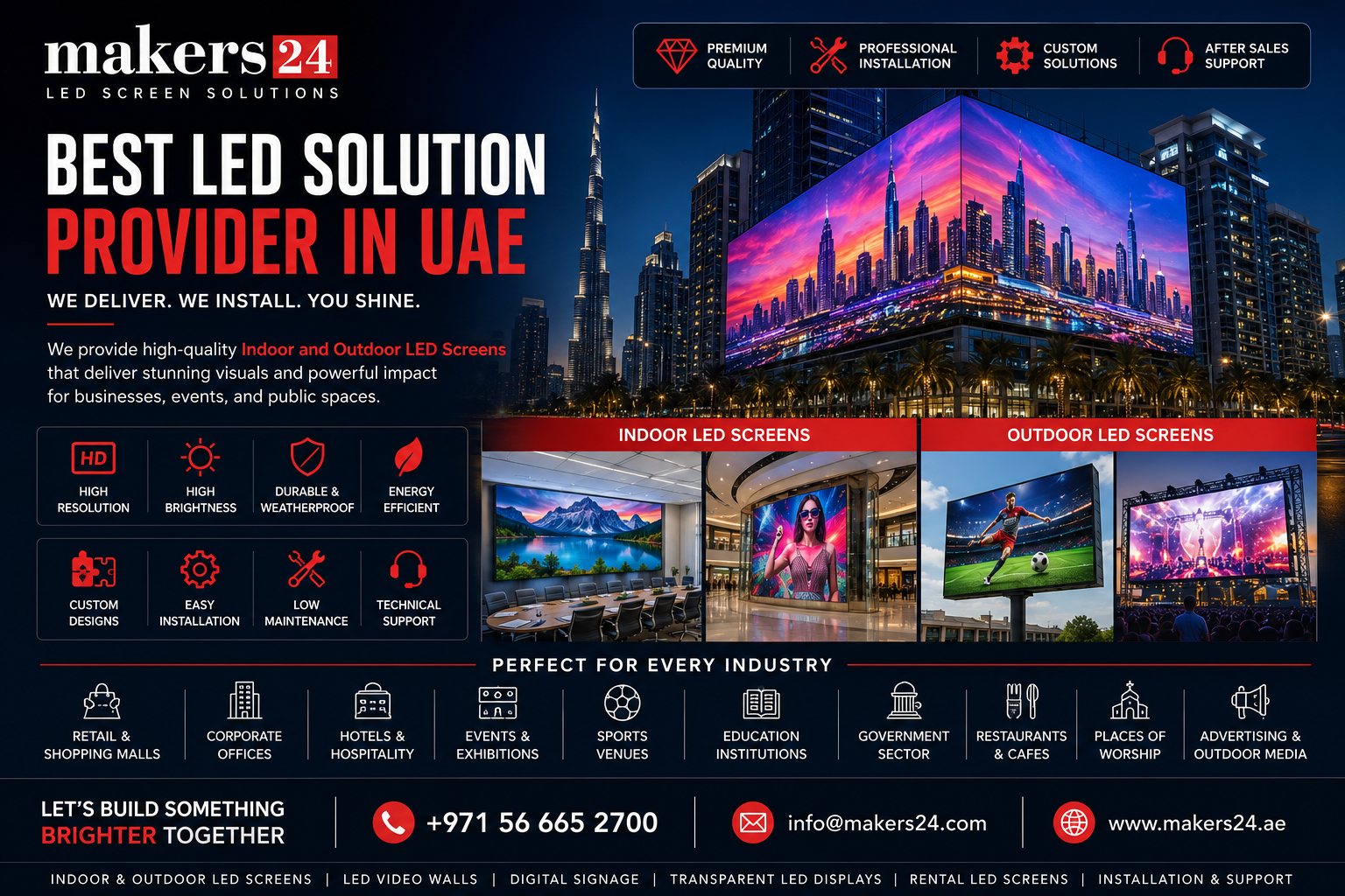Best LED Solution Provider in UAE – Premium Indoor & Outdoor LED Screen Solutions