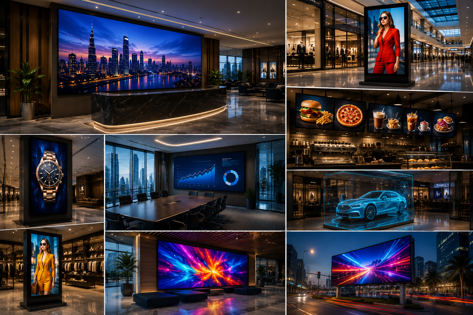 Digital Signage LED Screens in UAE – Transform Your Business with Makers24