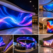 Flexible LED Display Solutions in UAE Curved & Creative LED Screens by Makers24