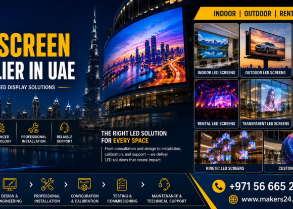 Best LED Screen Supplier in UAE – Complete LED Display Solutions by Makers24