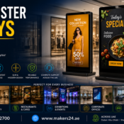 Digital Poster Displays in UAE – Smart Digital Advertising Solutions Makers24