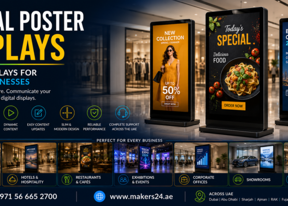 Digital Poster Displays in UAE – Smart Digital Advertising Solutions | Makers24