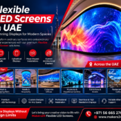 Flexible LED Screens in UAE – Custom LED Display Solutions by Makers24