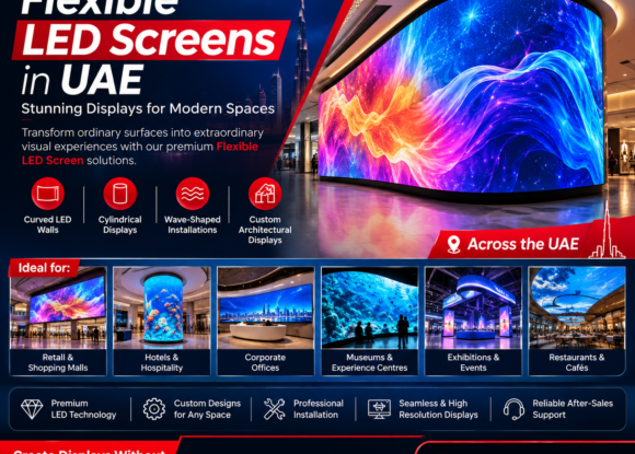Flexible LED Screens in UAE – Custom LED Display Solutions by Makers24