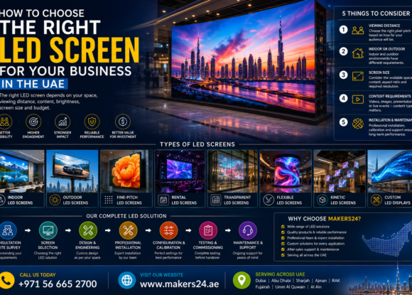 How to Choose the Right LED Screen for Your Business in the UAE
