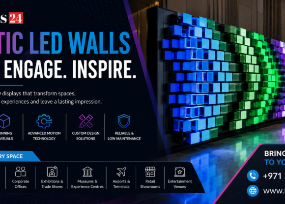 Kinetic LED Walls in UAE – Dynamic Moving LED Display Solutions by Makers24