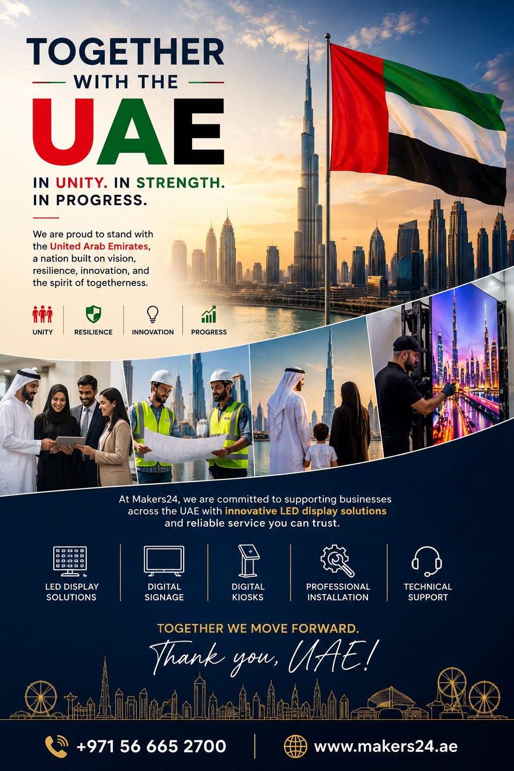 Together with the UAE – Standing in Unity, Hope, and Progress