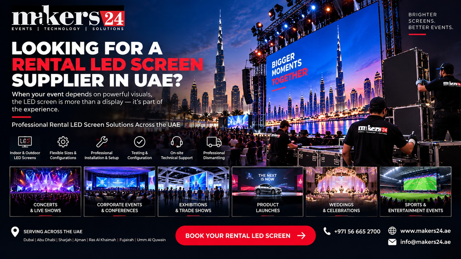 Best Rental LED Screen Supplier in UAE – Professional Event LED Screen Rental