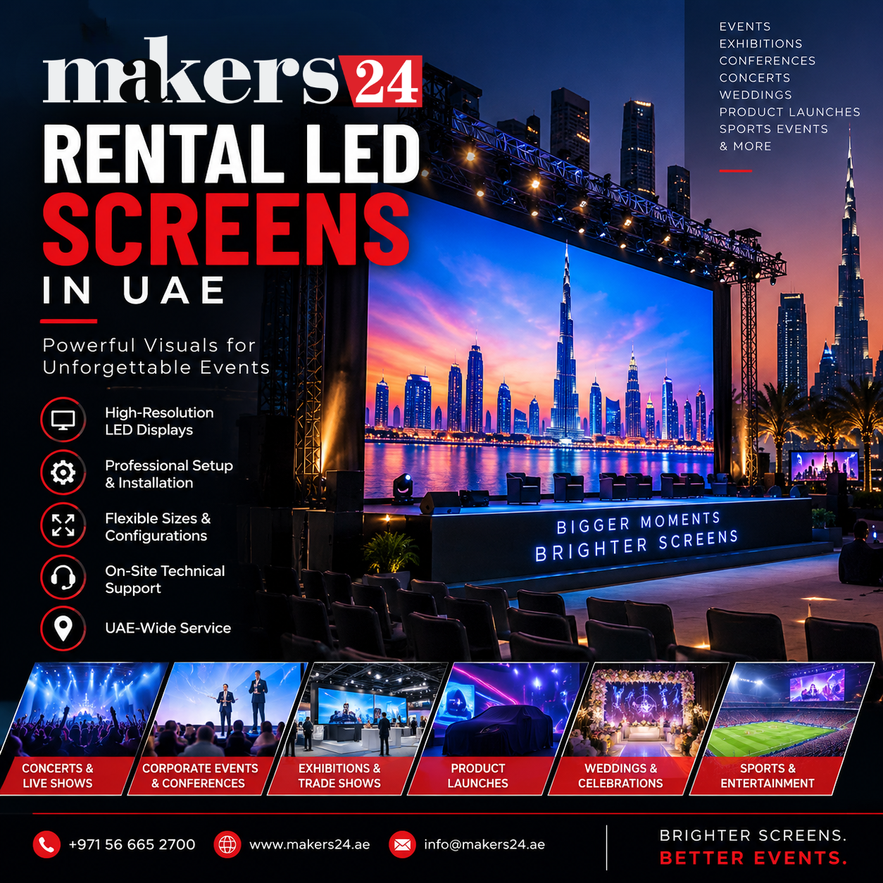 Best Rental LED Screens in UAE – Professional Event Display Solutions