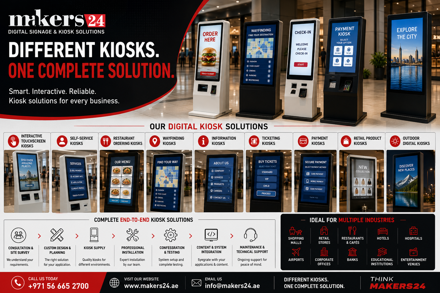 Digital Kiosk Solutions in UAE – Smart, Interactive & Self-Service