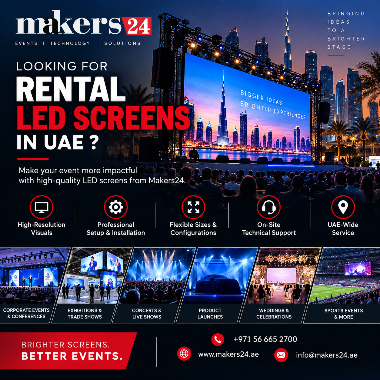 Rental LED Screens in UAE A Complete Guide for Events