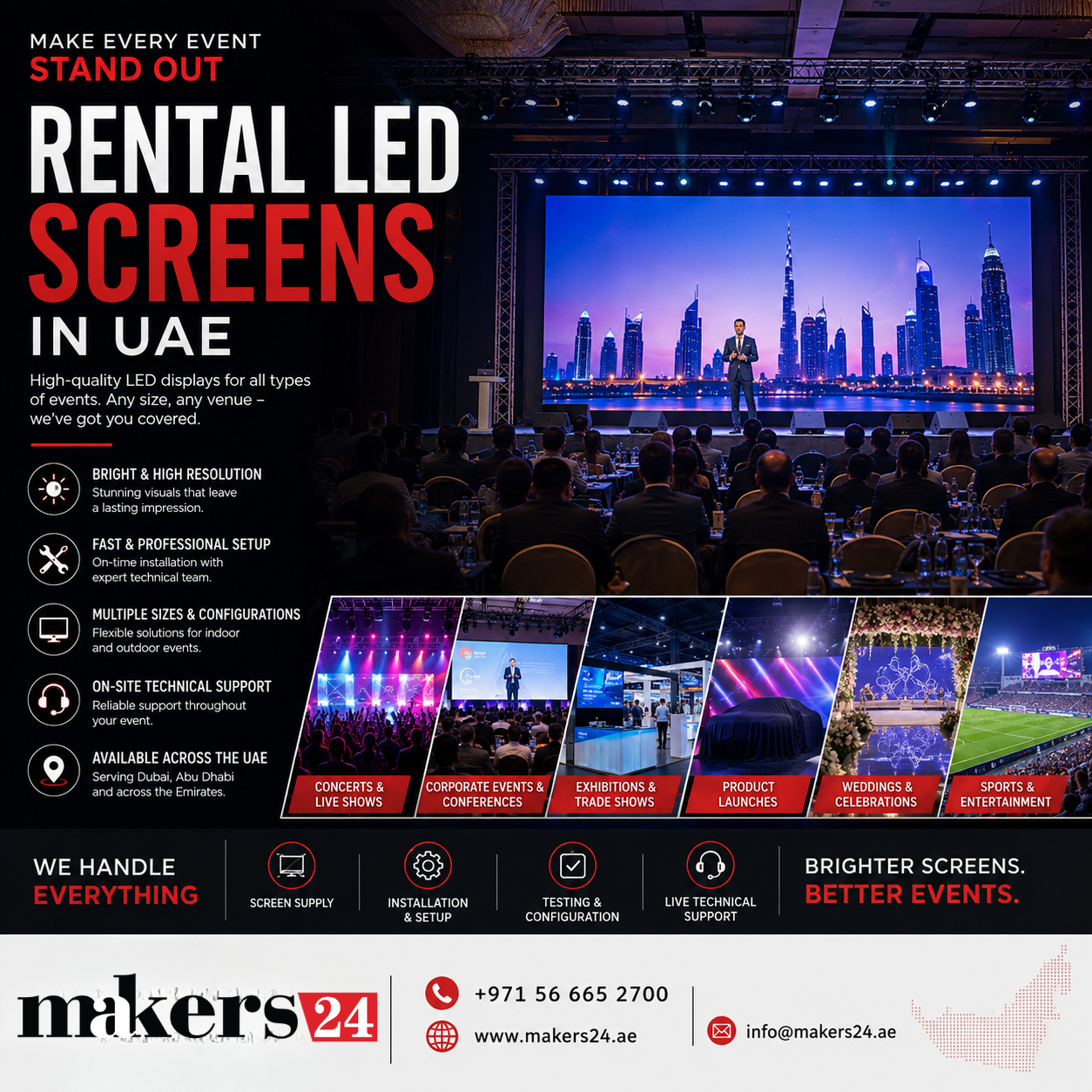 Rental LED Screens in UAE – Professional Event Display Solutions