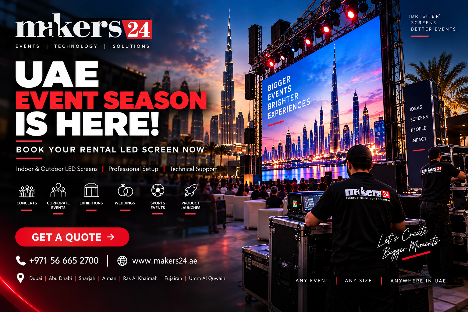 UAE Event Season Is Here — Book Your Rental LED Screen Early