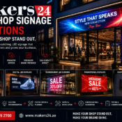 LED Shop Signage Solutions in UAE – Make Your Shop Stand Out with Makers24