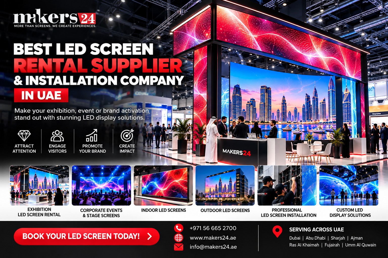 Best LED Screen Rental Supplier & Installation Company in UAE
