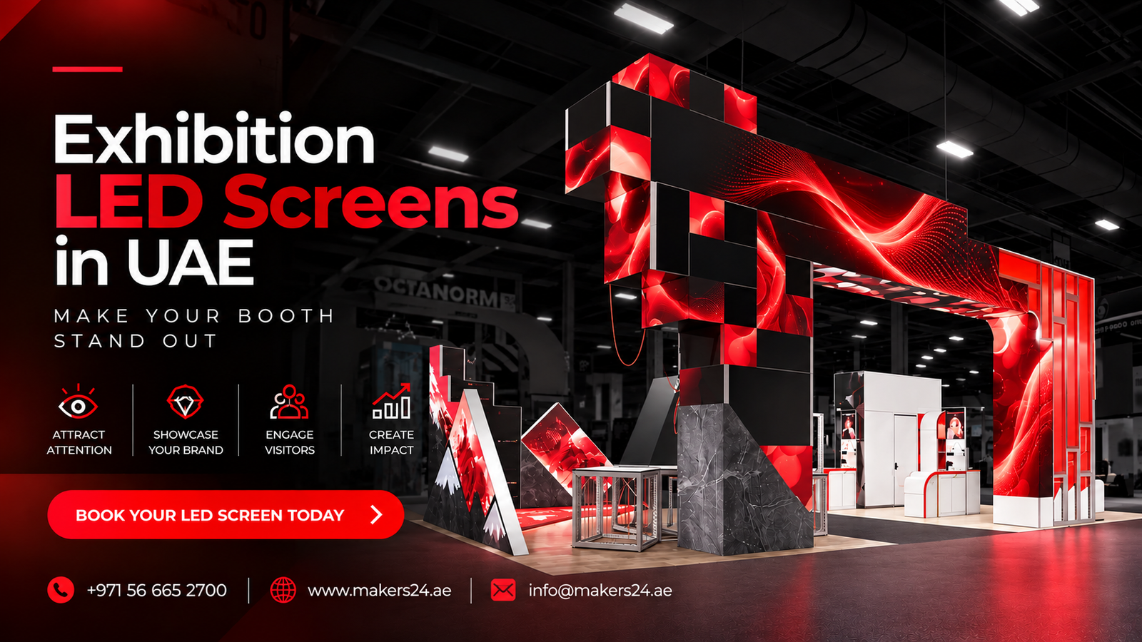 Exhibition LED Screens in UAE Make Your Exhibition Booth Stand Out with Makers24