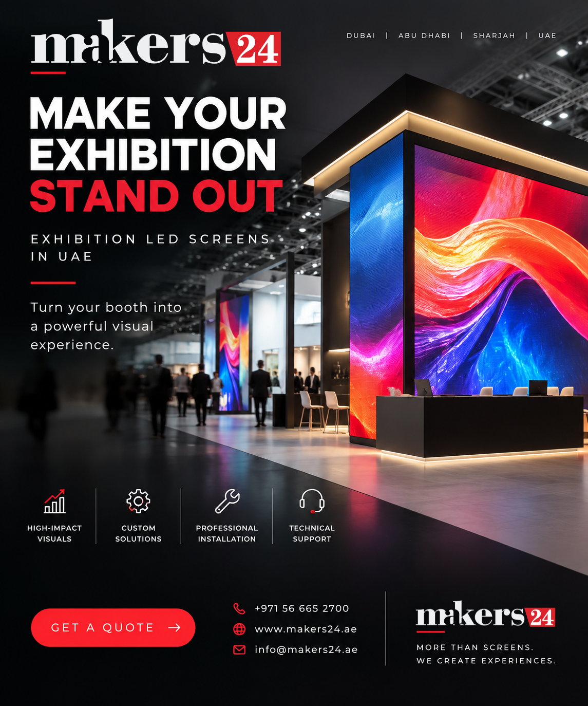 Exhibition LED Screens in UAE | Make Your Exhibition Stand Out